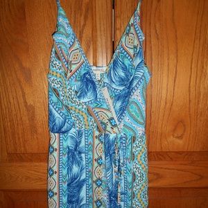 NWT Monteau Spaghetti Strap Playsuit Sz M Ruffles